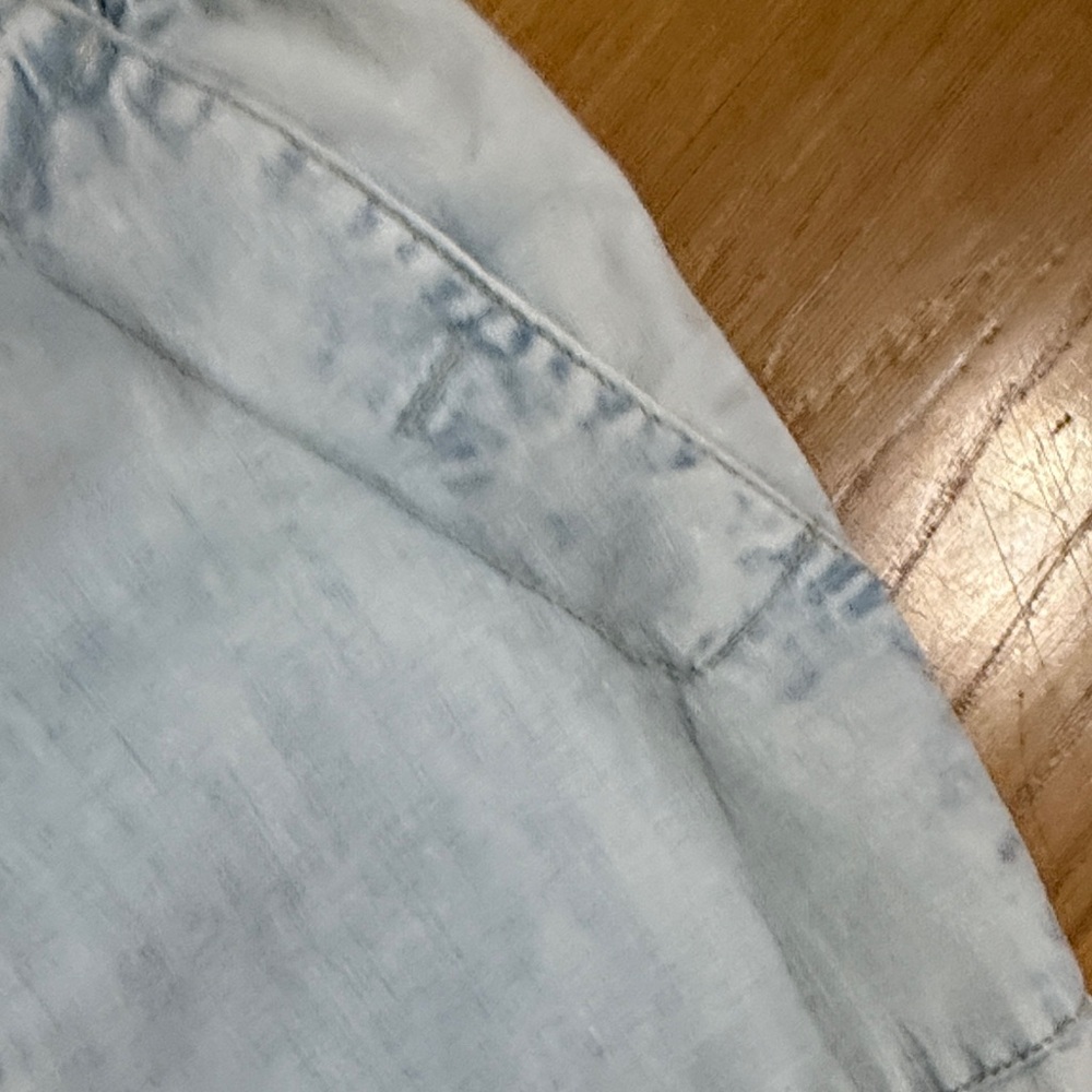 Light Blue Drawstring Pants - Picture 2 of 4